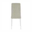 Scaun SAPRI, textil bej/metal alb, 41x49x96 cm Kondela