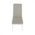 Scaun SAPRI, textil bej/metal alb, 41x49x96 cm Kondela