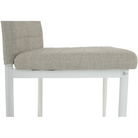 Scaun SAPRI, textil bej/metal alb, 41x49x96 cm Kondela