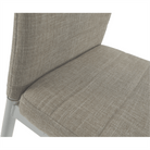 Scaun SAPRI, textil bej/metal alb, 41x49x96 cm Kondela
