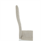 Scaun SAPRI, textil bej/metal alb, 41x49x96 cm Kondela