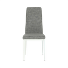 Scaun SAPRI, textil gri deschis/metal alb, 41x49x96 cm Kondela