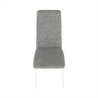Scaun SAPRI, textil gri deschis/metal alb, 41x49x96 cm Kondela
