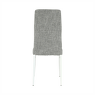 Scaun SAPRI, textil gri deschis/metal alb, 41x49x96 cm Kondela