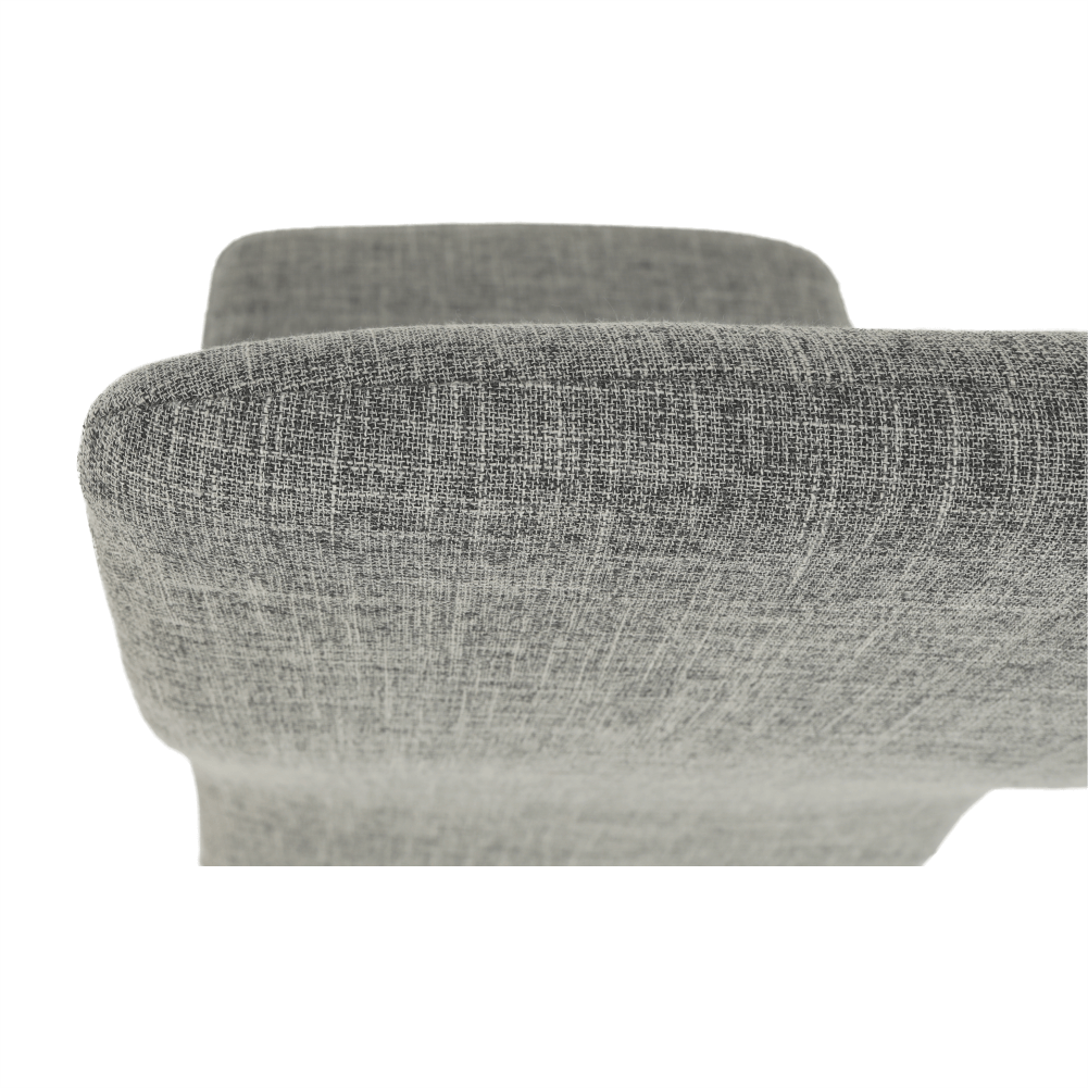 Scaun SAPRI, textil gri deschis/metal alb, 41x49x96 cm Kondela