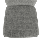 Scaun SAPRI, textil gri deschis/metal alb, 41x49x96 cm Kondela
