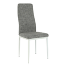 Scaun SAPRI, textil gri deschis/metal alb, 41x49x96 cm Kondela