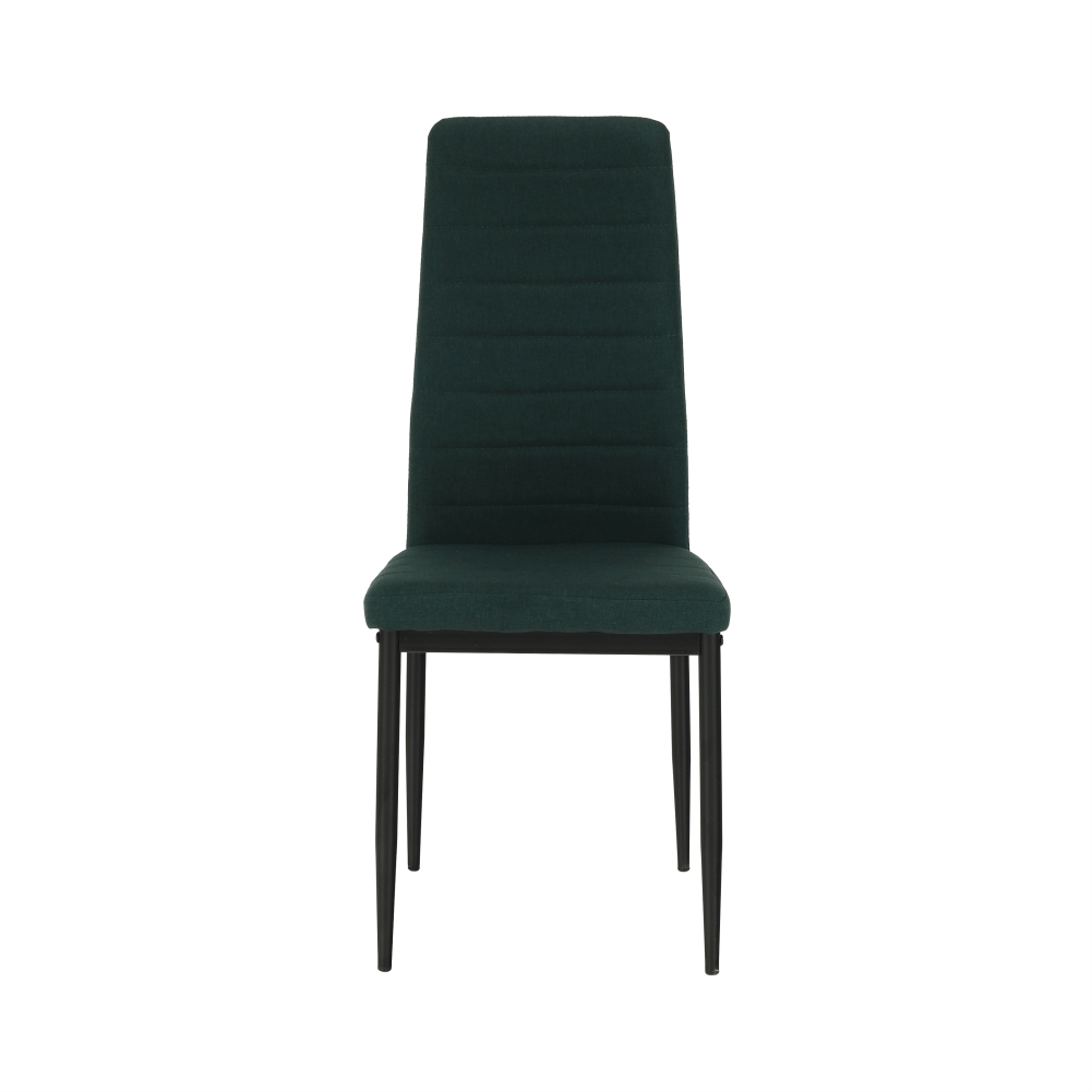 Scaun SAPRI, material textil smarald/cadru metalic negru, 41x49x96 cm Kondela