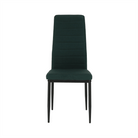 Scaun SAPRI, material textil smarald/cadru metalic negru, 41x49x96 cm Kondela