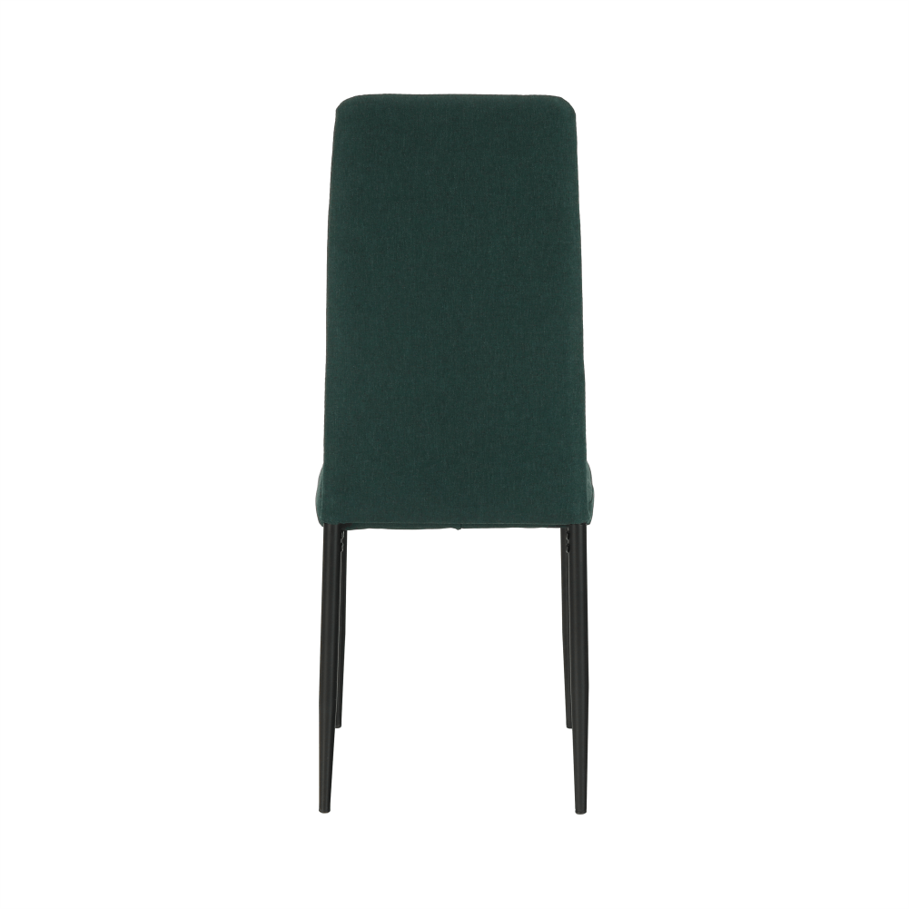 Scaun SAPRI, material textil smarald/cadru metalic negru, 41x49x96 cm Kondela