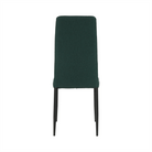 Scaun SAPRI, material textil smarald/cadru metalic negru, 41x49x96 cm Kondela