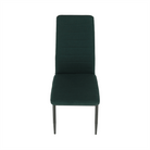 Scaun SAPRI, material textil smarald/cadru metalic negru, 41x49x96 cm Kondela