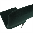 Scaun SAPRI, material textil smarald/cadru metalic negru, 41x49x96 cm Kondela