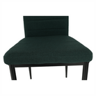 Scaun SAPRI, material textil smarald/cadru metalic negru, 41x49x96 cm Kondela