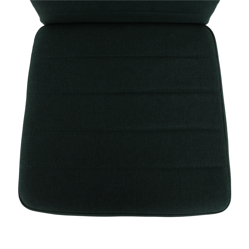 Scaun SAPRI, material textil smarald/cadru metalic negru, 41x49x96 cm Kondela