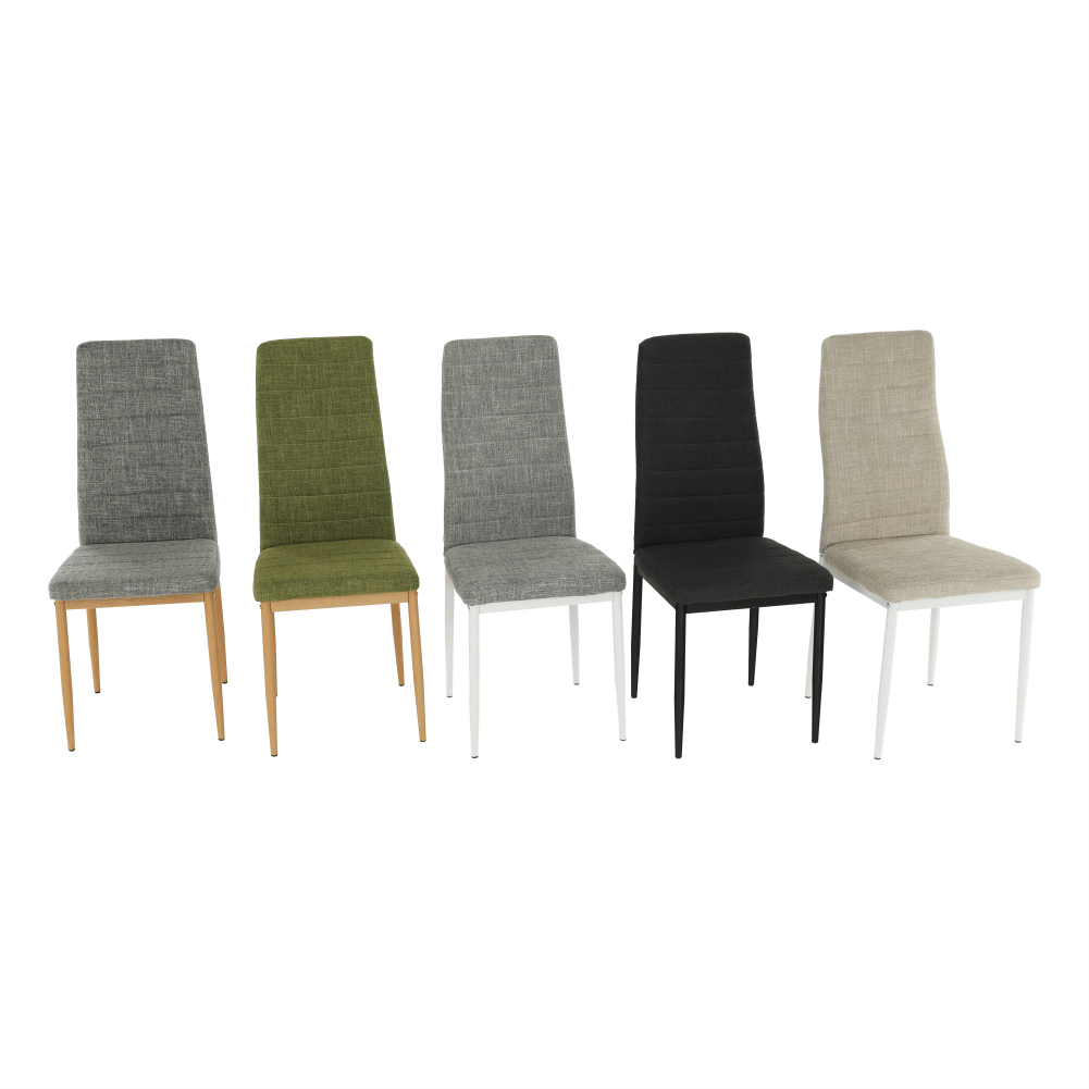 Scaun SAPRI, material textil smarald/cadru metalic negru, 41x49x96 cm Kondela