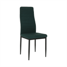 Scaun SAPRI, material textil smarald/cadru metalic negru, 41x49x96 cm Kondela