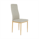 Scaun, material textil bej/cadru metalic fag, COLETA NOVA Kondela