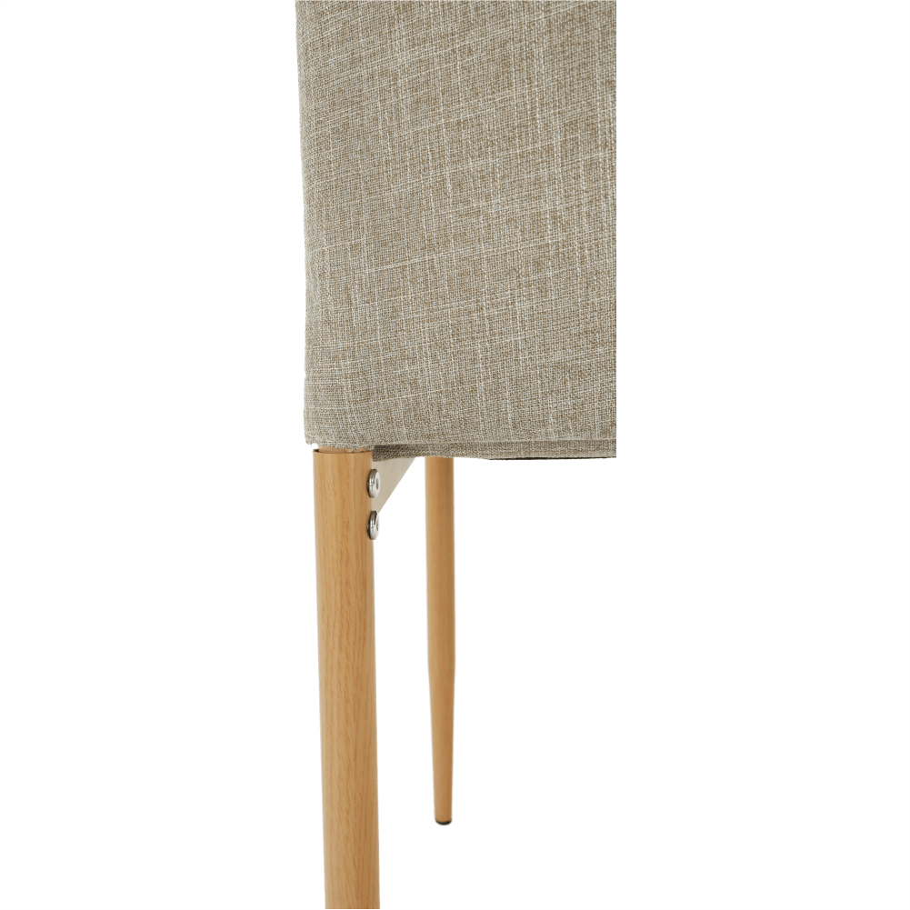 Scaun, material textil bej/cadru metalic fag, COLETA NOVA Kondela