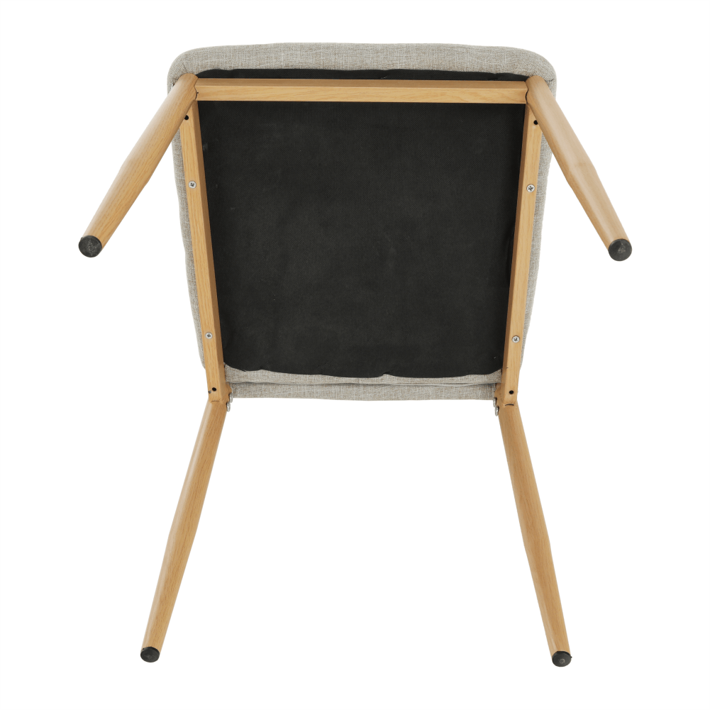 Scaun, material textil bej/cadru metalic fag, COLETA NOVA Kondela