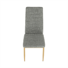 Scaun SAPRI, material textil gri deschis/cadru metalic fag, 41x49x96 cm Kondela
