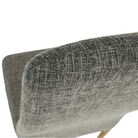 Scaun SAPRI, material textil gri deschis/cadru metalic fag, 41x49x96 cm Kondela