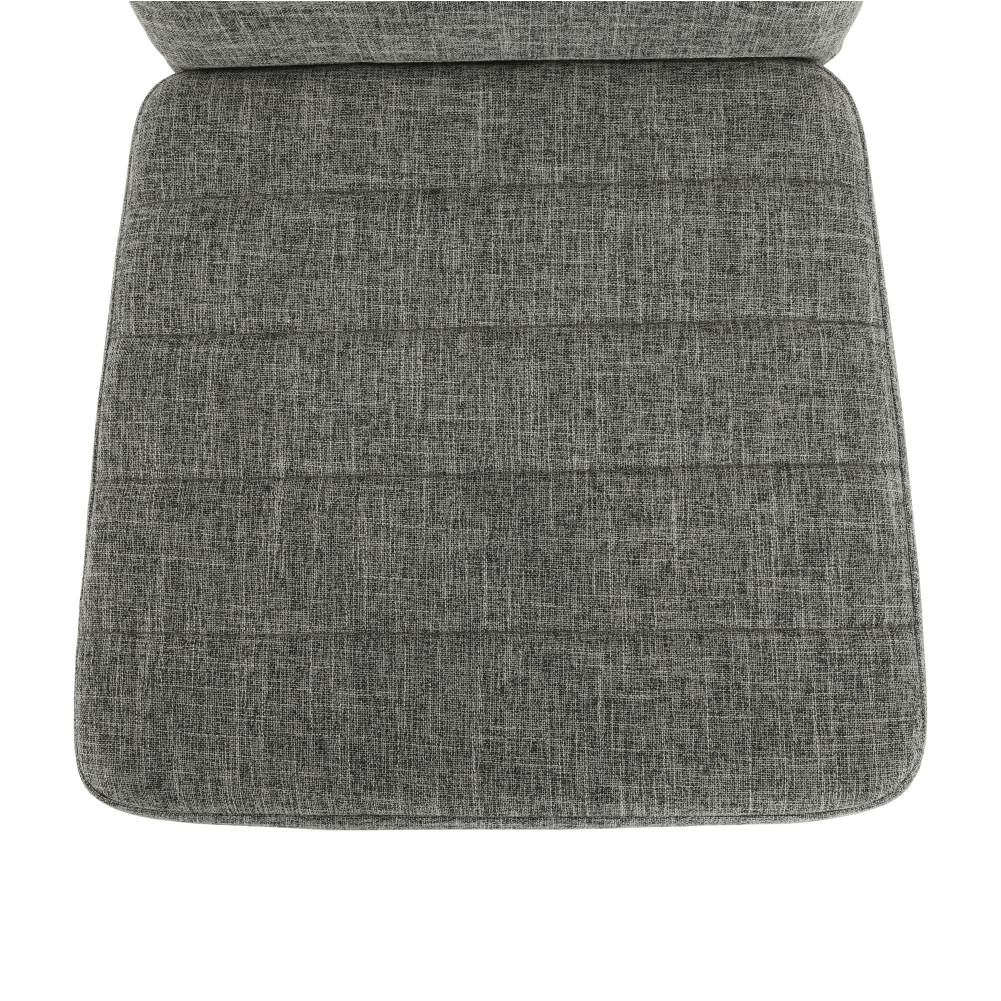Scaun SAPRI, material textil gri deschis/cadru metalic fag, 41x49x96 cm Kondela