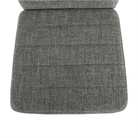 Scaun SAPRI, material textil gri deschis/cadru metalic fag, 41x49x96 cm Kondela