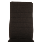 Scaun SAPRI, material textil maro închis/cadru metalic fag, 41x49x96 cm Kondela