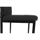 Scaun SAPRI, textil gri închis/metal negru, 41x49x96 cm Kondela