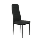 Scaun SAPRI, textil gri închis/metal negru, 41x49x96 cm Kondela