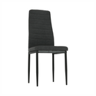 Scaun SAPRI, textil gri închis/metal negru, 41x49x96 cm Kondela
