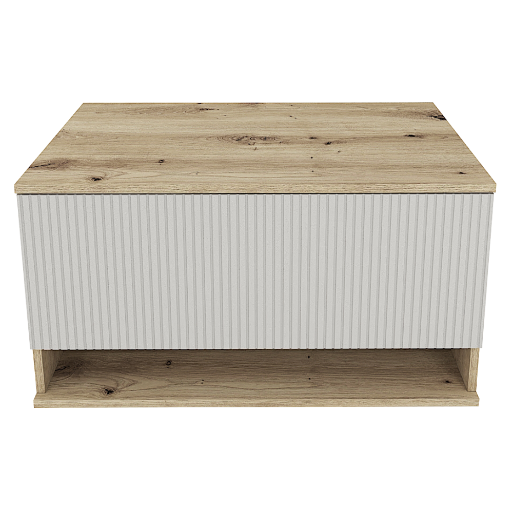 Dulăpior de pus sub chiuvetă LUARCA 80, stejar artisan/cașmir, 80x45x43 cm Kondela