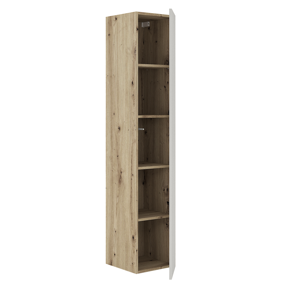 Dulăpior înalt LUARCA, stejar artisan/cașmir, 34.6x32.5x165 cm Kondela