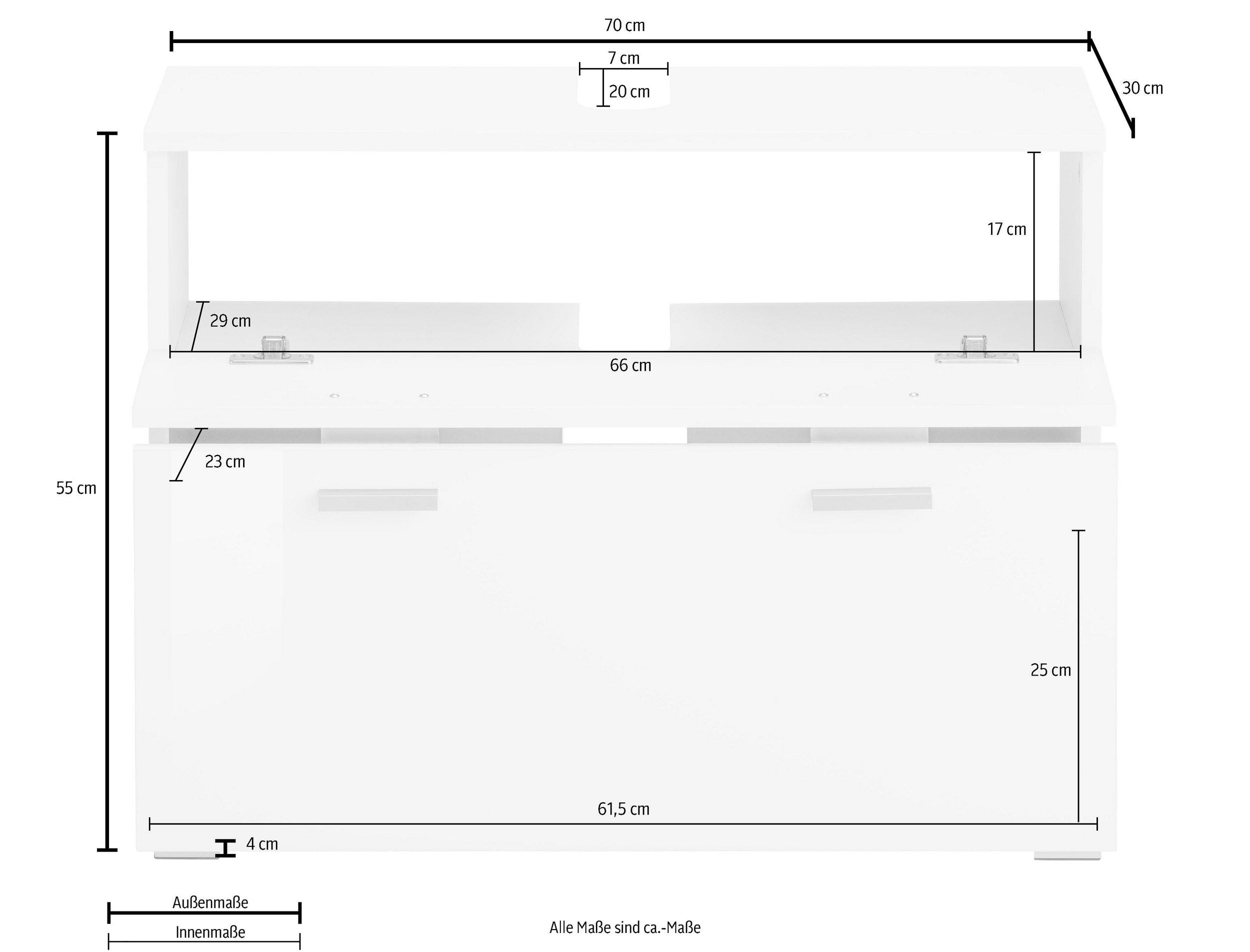 Comoda pentru chiuveta Rowan, 70 cm Arboteca