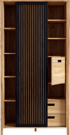 Comoda inalta Moderna , Usa cu riflaje , 103,4 cm latime Arboteca