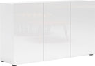 Comoda Mister , Alb lucios , 135 cm latime Arboteca