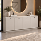 Comodă MORAIRA casmir deschis 200 cm, fronturi MDF vopsit frezat, 200x40x80 cm Default Title Arboteca