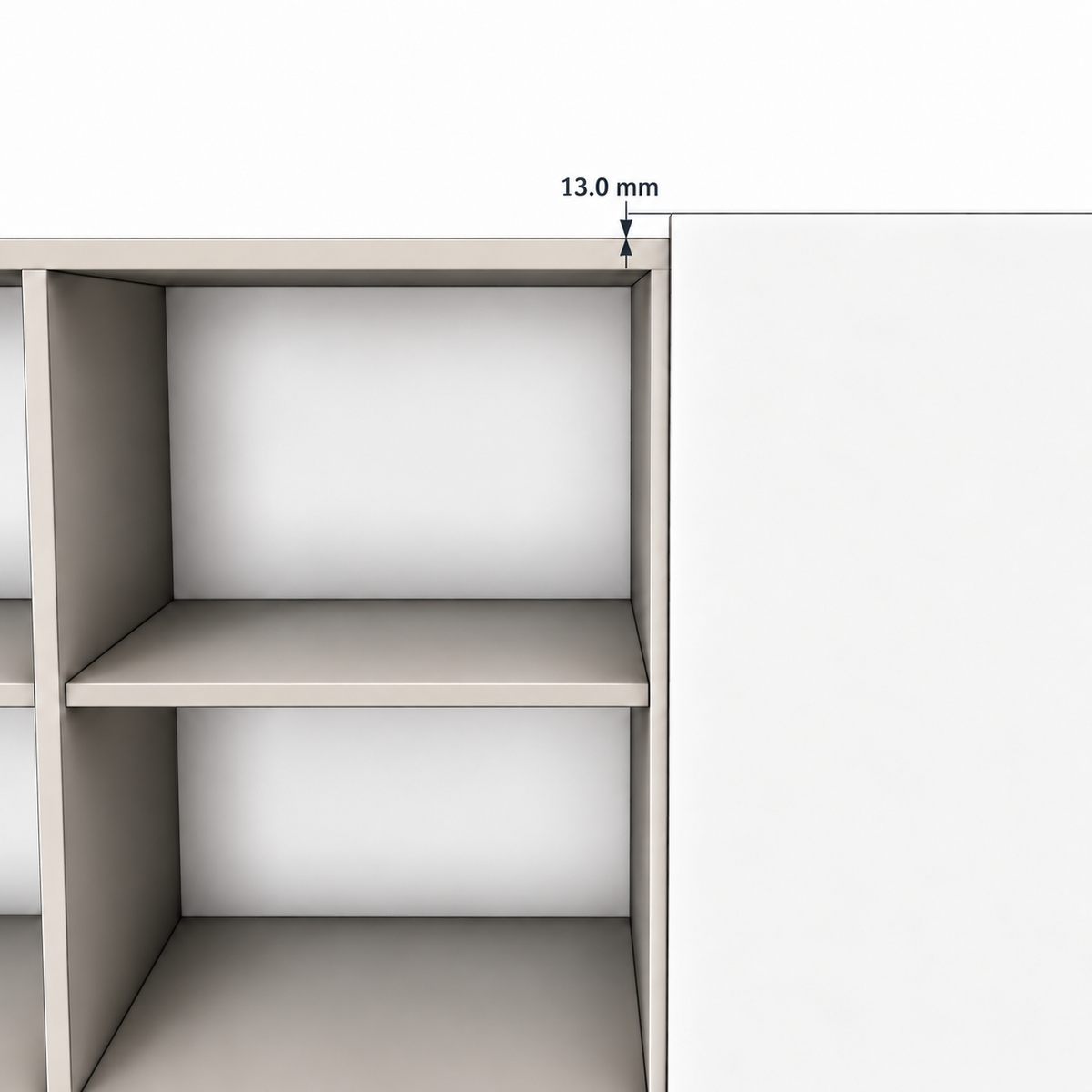 Comodă POLLENSA antracit 200 cm, fronturi MDF riflat vopsit, 200x40x80 cm Arboteca