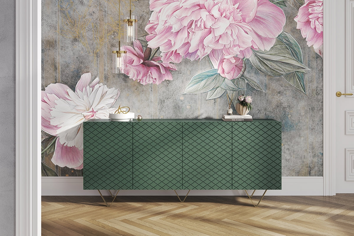 Comoda Scalia, Verde-Auriu, 190 cm latime Arboteca