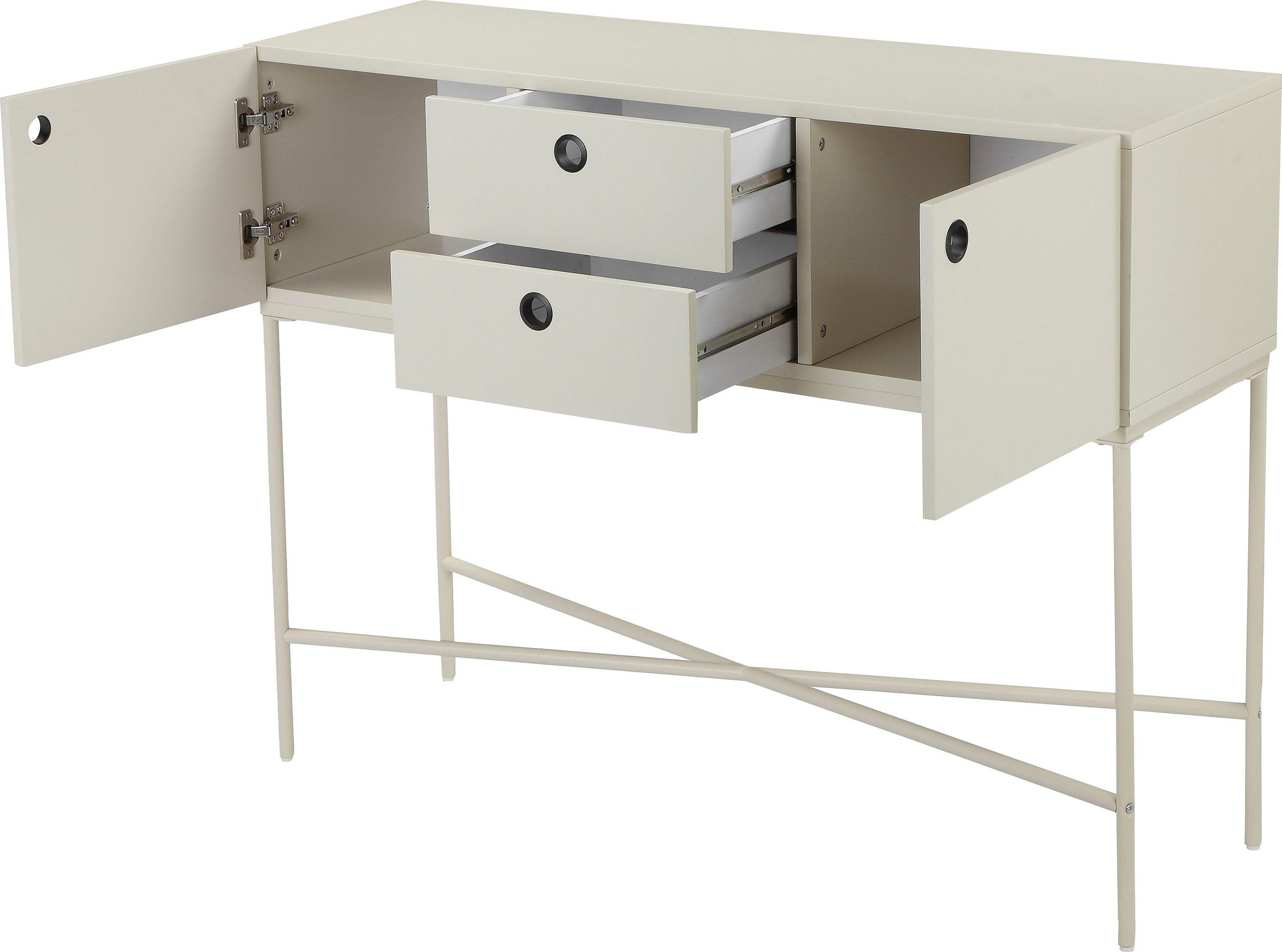 Consola Mariella, Creme, 120 cm latime Arboteca