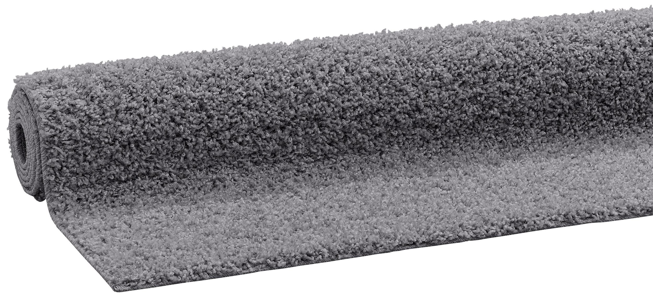 Covor Shaggy 240 × 320 cm, gri, fir lung 30 mm Arboteca
