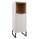 Dulap jos CASERTA, alb/stejar artisan, 38.4x35x110.4 cm Kondela