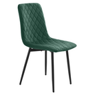 Scaun dining REDONDO TIP 2, material Velvet - culoare smarald / metal, 45x58x89 cm Kondela