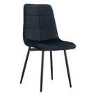 Scaun dining REDONDO TIP 1, material neagră Velvet/metal, 45x58x89 cm Kondela