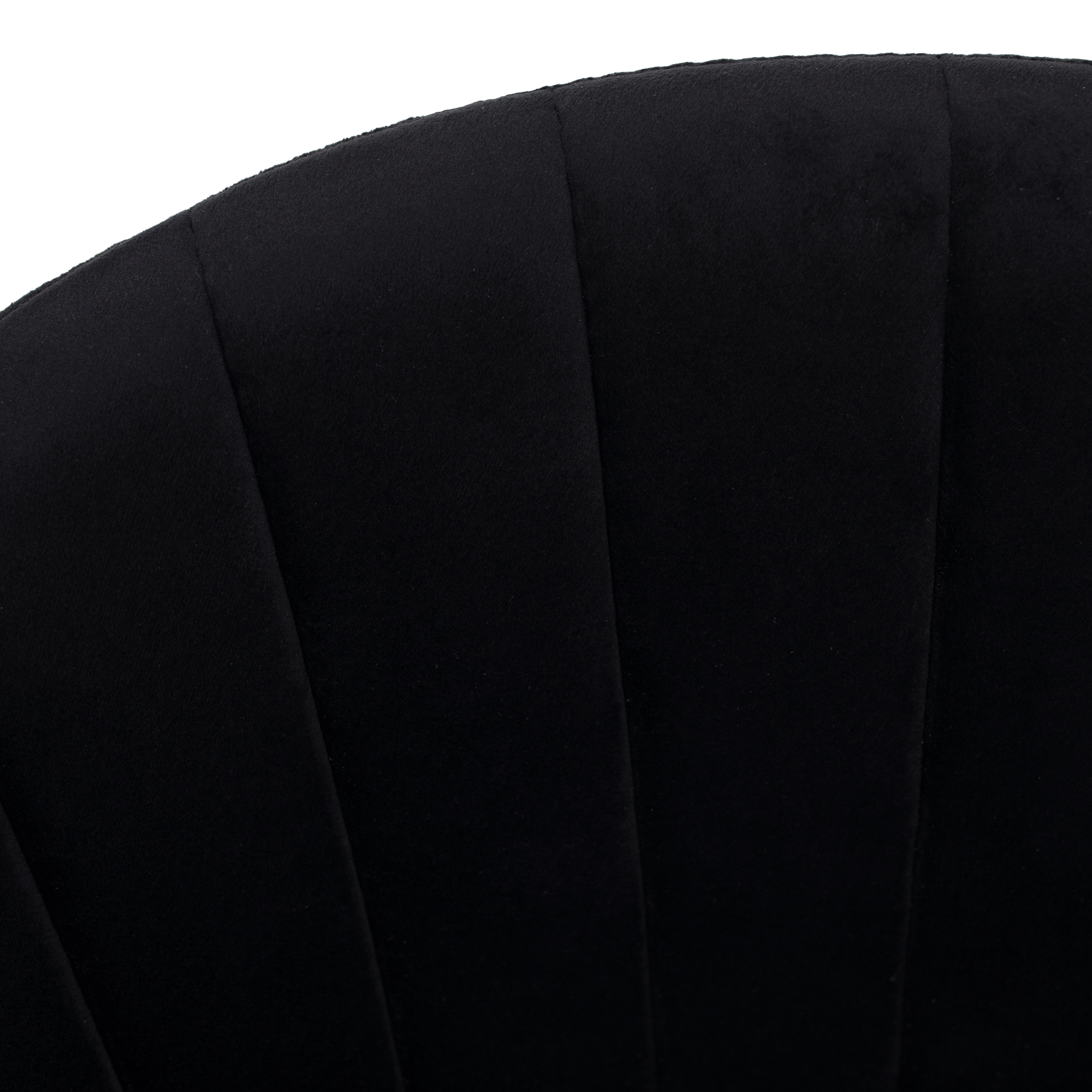 Scaun de sufragerie de design ANAGNI TIP 1, material Velvet negru/gold crom auriu, 58x53x81.5 cm Kondela