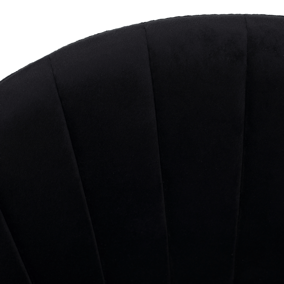 Scaun de sufragerie de design ANAGNI TIP 1, material Velvet negru/gold crom auriu, 58x53x81.5 cm Kondela