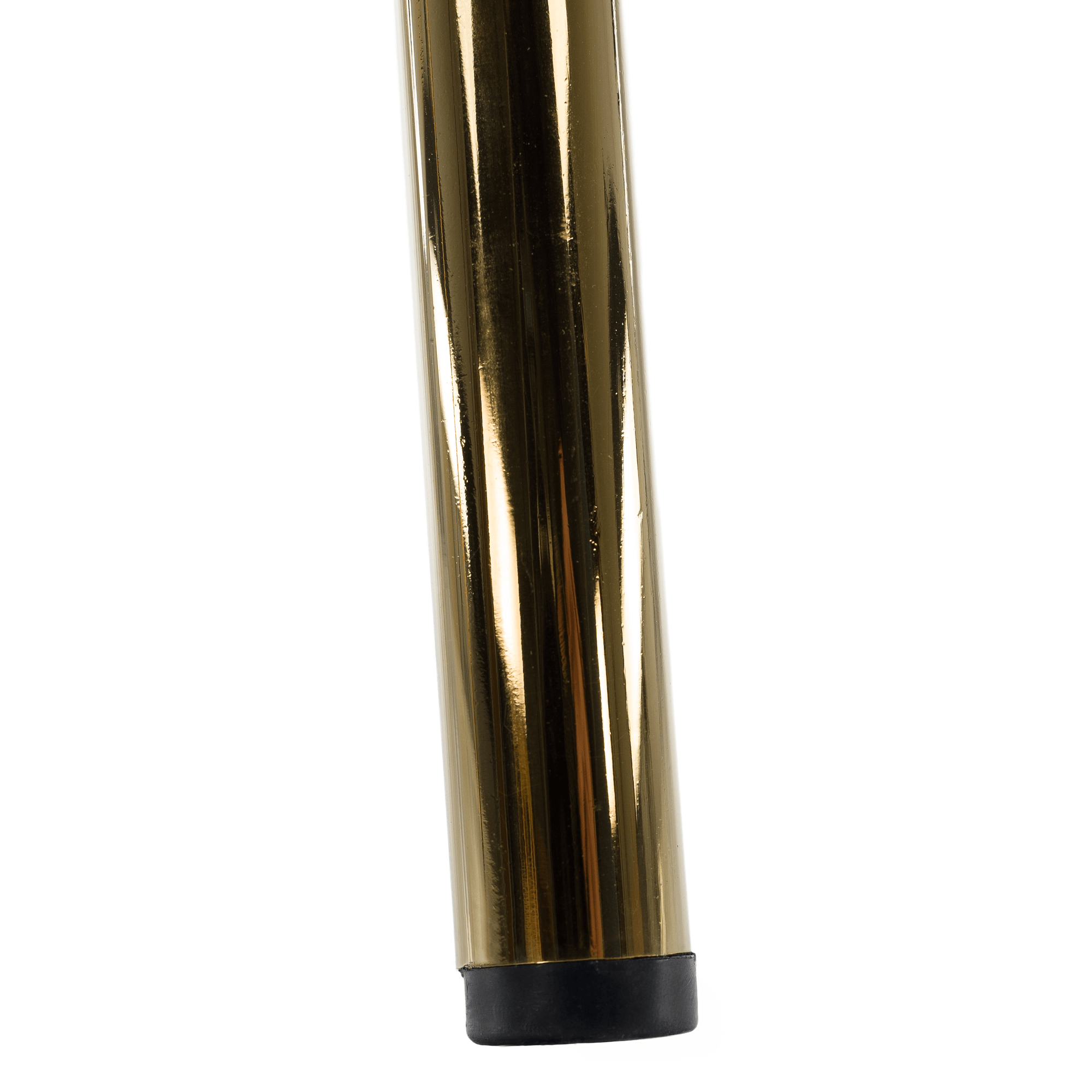 Scaun de sufragerie de design ANAGNI TIP 1, material Velvet negru/gold crom auriu, 58x53x81.5 cm Kondela