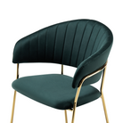 Fotoliu de sufragerie de design ANAGNI TIP 1, verde închis, 58x53x81.5 cm Kondela