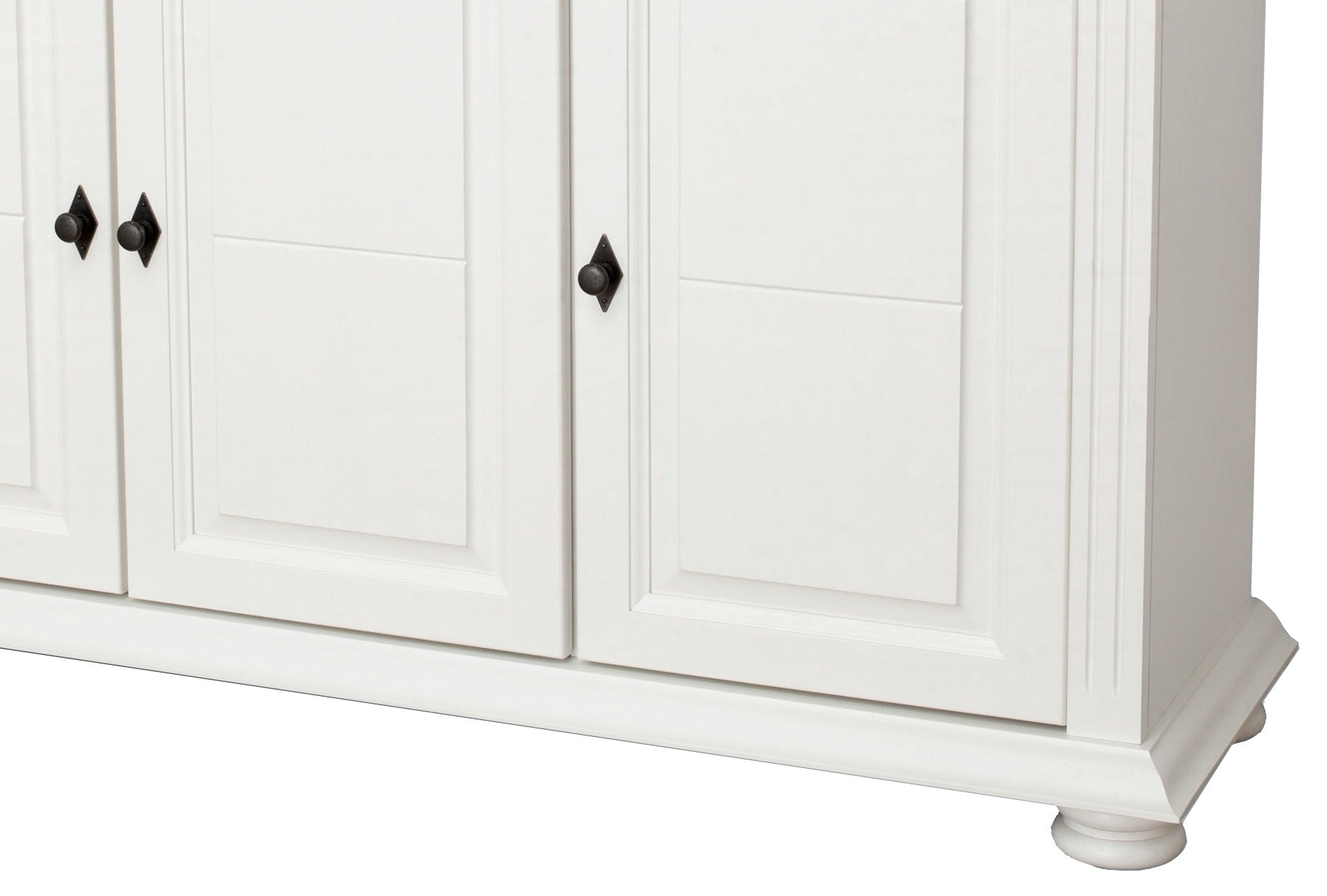 Comoda Amelie din lemn masiv, 137x41x91 cm, Alb Arboteca